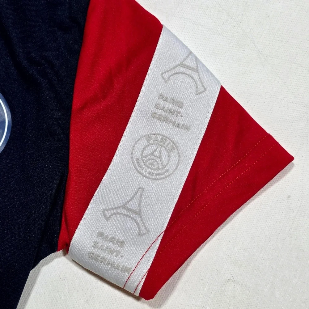 Paris Saint-Germain Soccer Jersey Youth 10 Navy Blue Red PSG Official Licensed